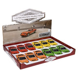 Die-Cast Pull Back 1971 Lamborghini Miura P400 SV (12 PC Display)