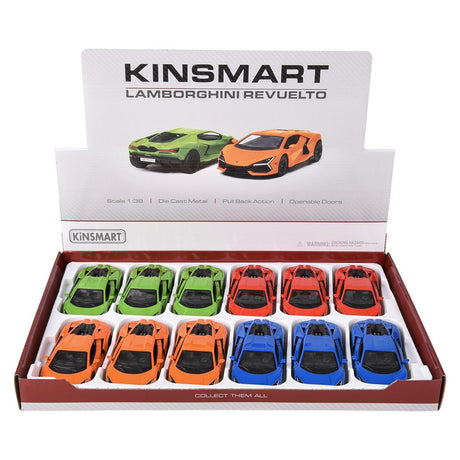 Die-Cast Pull Back Lamborghini Revuelto (1 DSP)