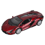 Die-Cast Pull Back Lamborghini Sian FKP 37 (12 Pc Display)