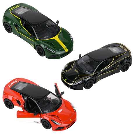 Die-Cast Pull Back Lotus Emira Heritage (12 PC Display)