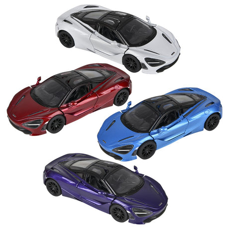Die-Cast Pull Back McLaren 720S (12 Pc Display)