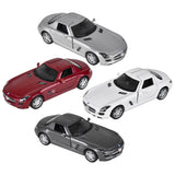 Die-Cast Pull Back Mercedes-Benz SLS AMG (12 PC Display)