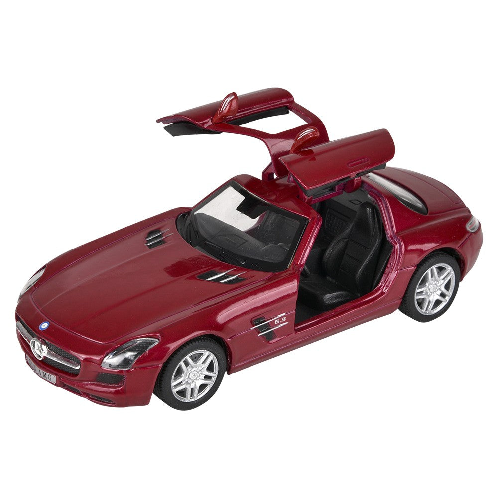Die-Cast Pull Back Mercedes-Benz SLS AMG (12 PC Display)