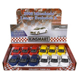 Die-Cast Pull Back 2008 Mitsubishi Lancer Evolution X (12 PC Display)