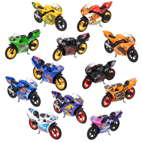 Die-Cast Sportsbike Motorcycle (12 Pc Display)
