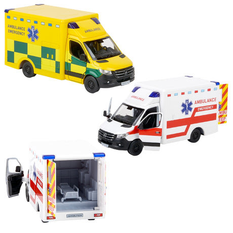 Die-Cast Mercedes-Benz Sprinter Ambulance (12 PC Display)
