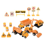 Die-Cast Construction Vehicles Play Set (15 Pc)