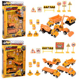 Die-Cast Construction Vehicles Play Set (15 Pc)