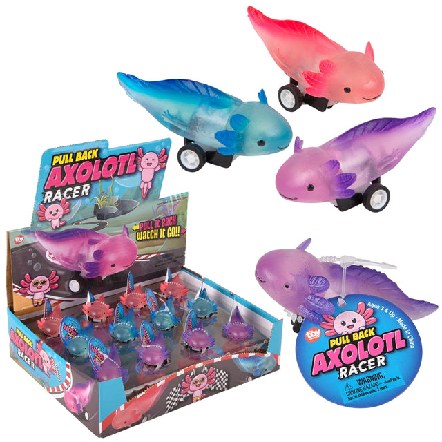 Pull Back Axolotl Toy (24 Ct Display)