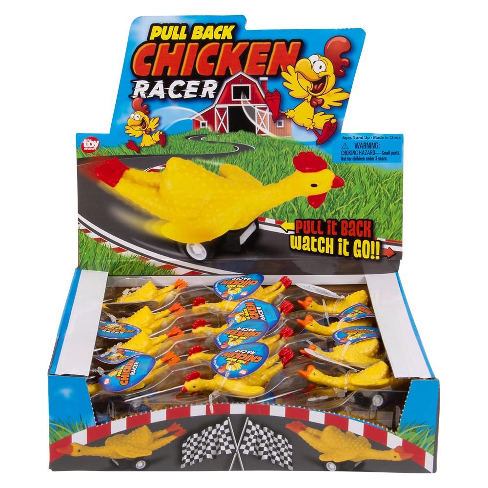 Pull Back Chicken Toy 24ct (1 DSP)