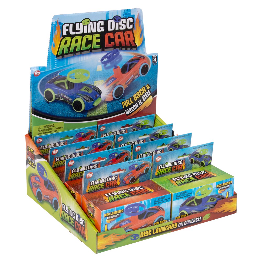 Flying Disc Race Car 8ct