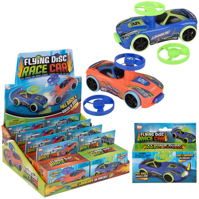 Flying Disc Race Car 8ct