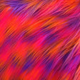 Orange Lavender Fuchsia Shaggy Versicolor Faux Fur Fabric