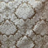 Versus Fabric 100 Percent Silk Taffeta Fabric - Floral Damask, 54" Width (1 Yard)