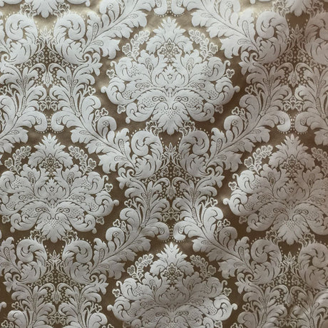 Versus Fabric 100 Percent Silk Taffeta Fabric - Floral Damask, 54" Width (1 Yard)