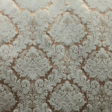 Versus Fabric 100 Percent Silk Taffeta Fabric - Floral Damask, 54" Width (1 Yard)