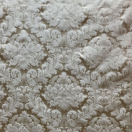 Versus Fabric 100 Percent Silk Taffeta Fabric - Floral Damask, 54" Width (1 Yard)