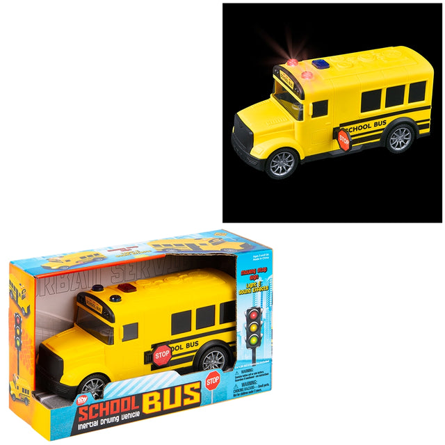 Friction Bus With Lights And Sound