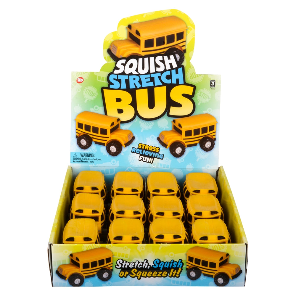 Stretch And Squish School Bus (12 PC Display)