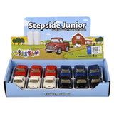 Die-Cast Pull Back Mini Chevy Stepside (12 Pc Display)