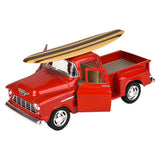 Die-Cast Pull Back 1955 Chevy Stepside Pick-Up (12 Pc Display)