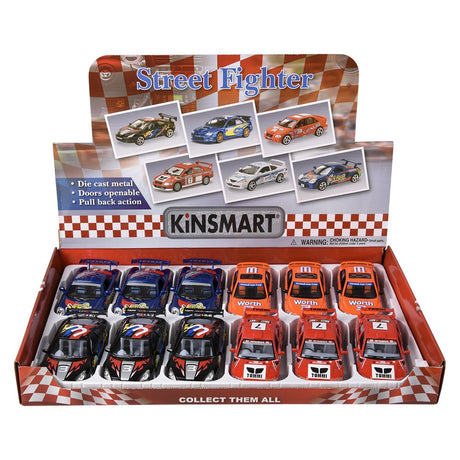 Die-Cast Pull Back Street Racer Assortment (1 DSP)