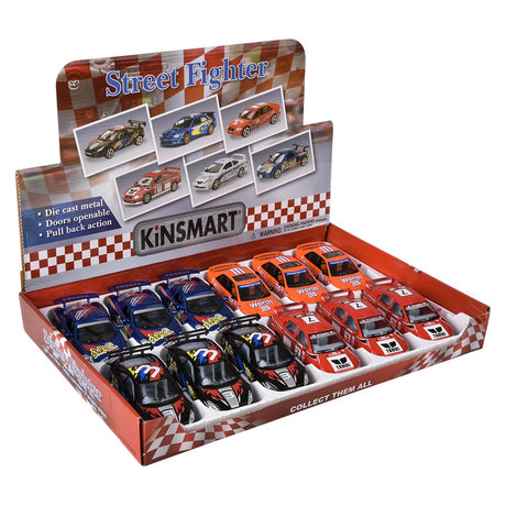 Die-Cast Pull Back Street Racer Assortment (1 DSP)