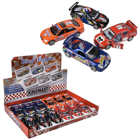 Die-Cast Pull Back Street Racer Assortment (1 DSP)