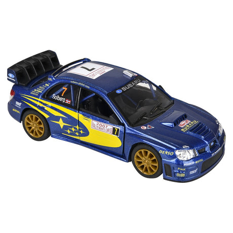 Die-Cast Pull Back Subaru Impreza WRC 2007 (12 PC Display)
