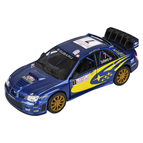 Die-Cast Pull Back Subaru Impreza WRC 2007 (12 PC Display)