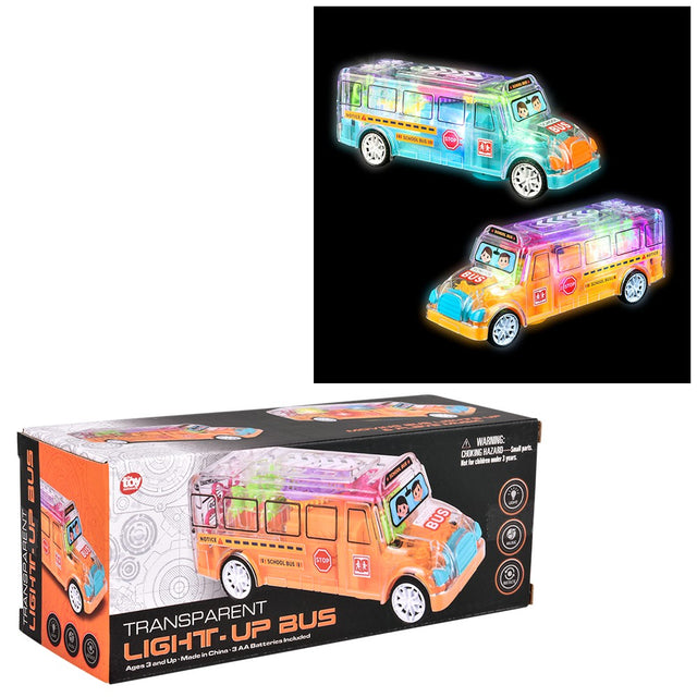 Light-Up Transparent Bus