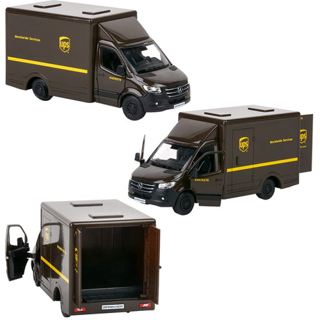 Die-Cast UPS Mercedes-Benz Sprinter Box Truck (12 PC Display)
