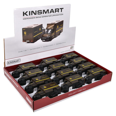 Die-Cast UPS Mercedes-Benz Sprinter Box Truck (12 PC Display)