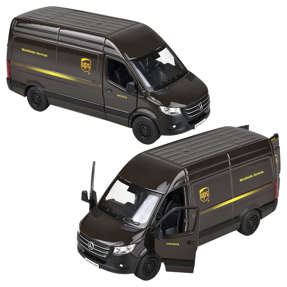 Die-Cast Pull Back Delivery Van (12 Display)