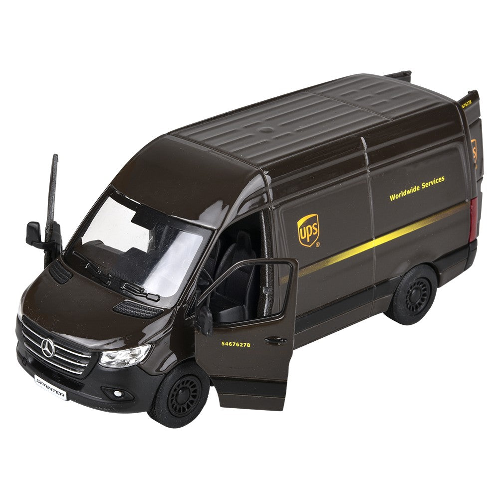 Die-Cast Pull Back Delivery Van (12 Display)