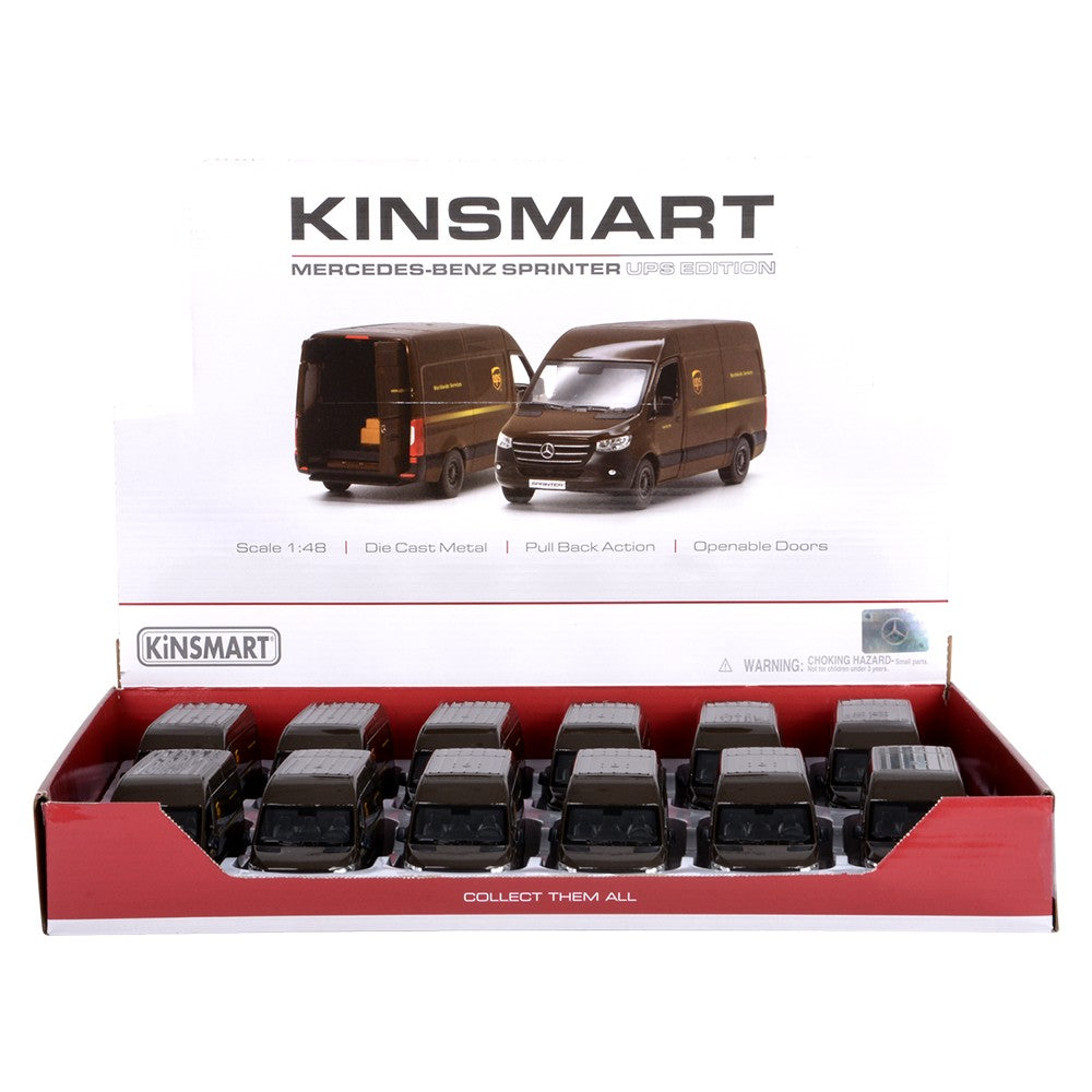 Die-Cast Pull Back Delivery Van (12 Display)