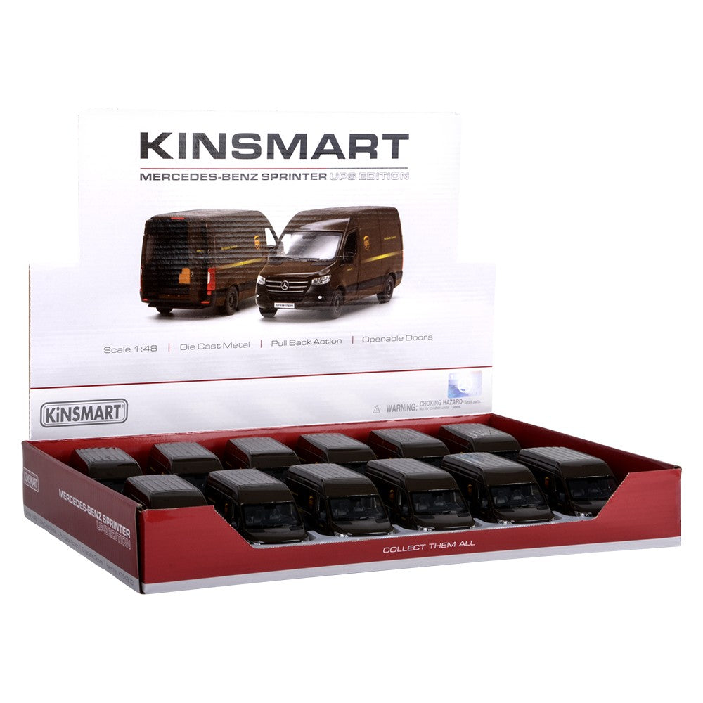 Die-Cast Pull Back Delivery Van (12 Display)