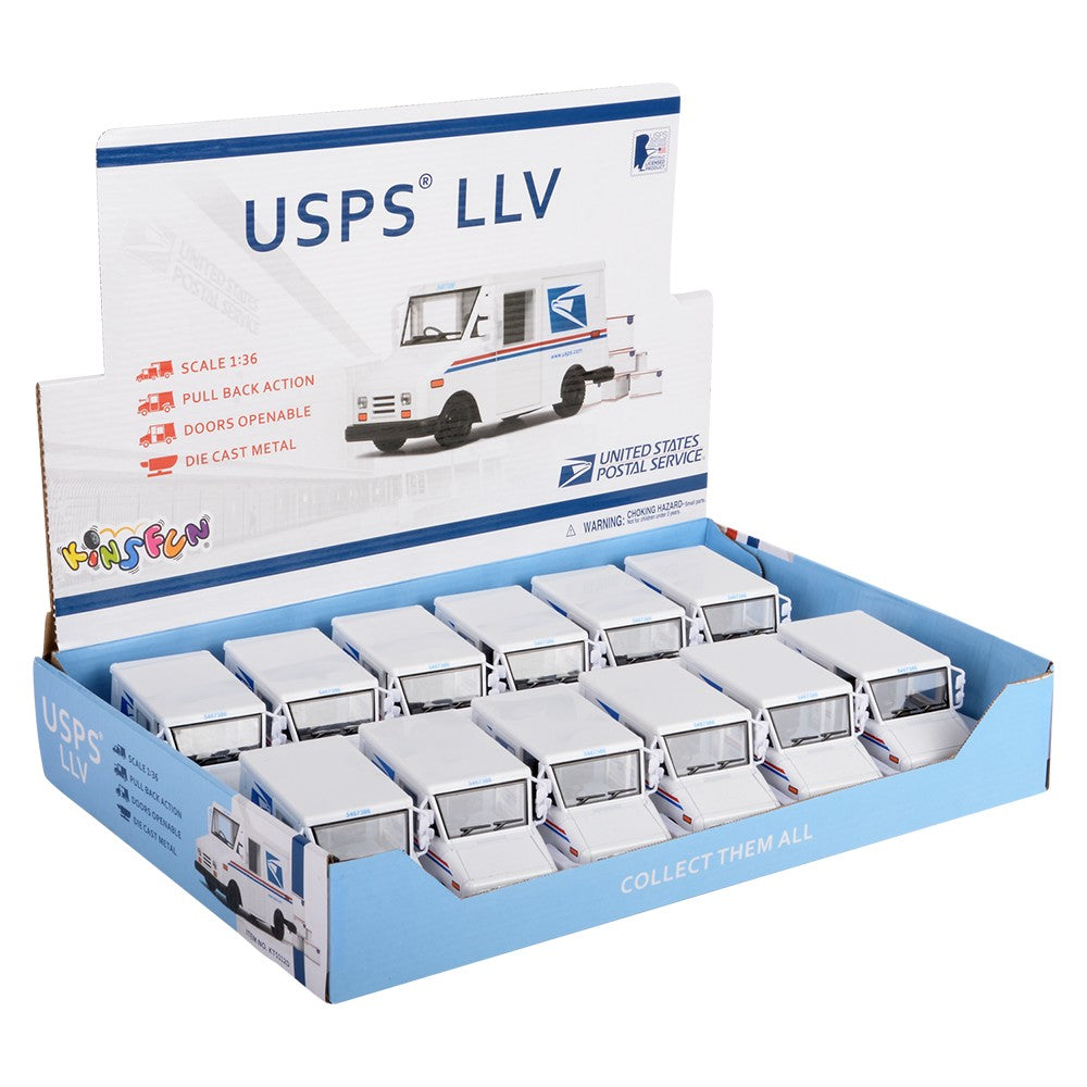Die-Cast USPS Mail Delivery Truck (12 Pc Display)