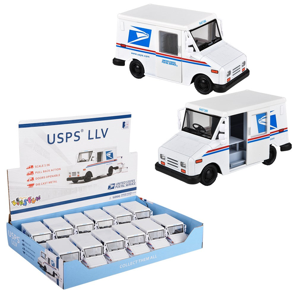 Die-Cast USPS Mail Delivery Truck (12 Pc Display)