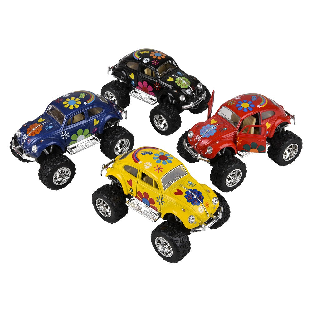 Die-Cast Pull Back VW Beetle (12 PC Display)