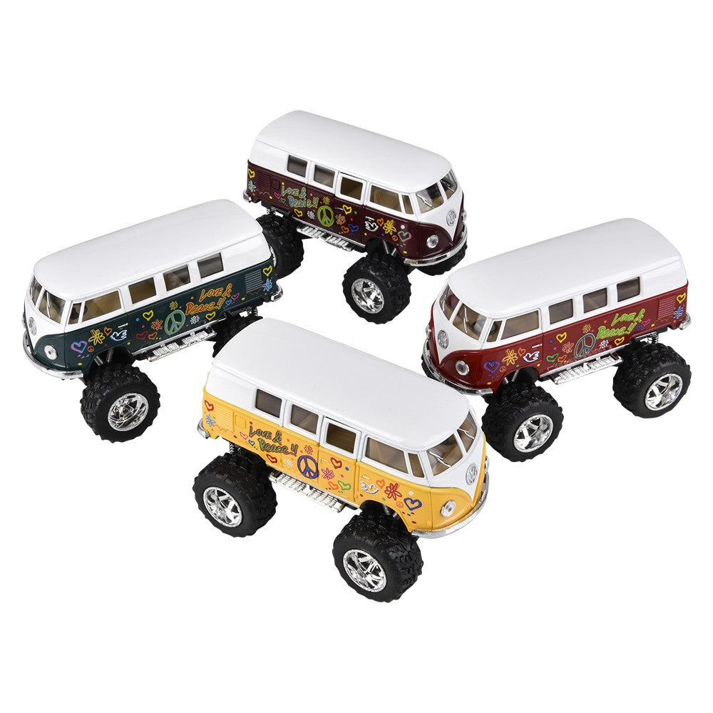 Die-Cast Pull Back VW Bus (12 Pc Display)