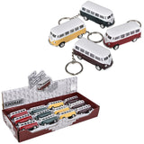 VW Bus Keychain Pull Back Die-Cast (12 PC Display)