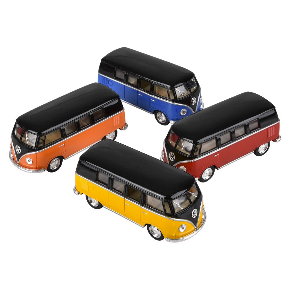 Die-Cast Pull Back VW Bus (12 Pc Display)