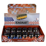 Die-Cast Pull Back VW Bus (12 Pc Display)