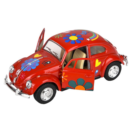 Die-Cast Pull Back VW Beetle Printing VW Beetle (12 Pc Display)