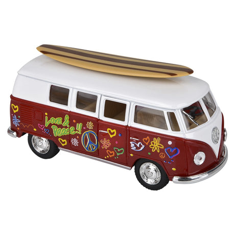 Die-Cast Pull Back 1962 VW Bus Surfboard (1 DSP)