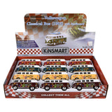 Die-Cast Pull Back 1962 VW Bus Surfboard (1 DSP)