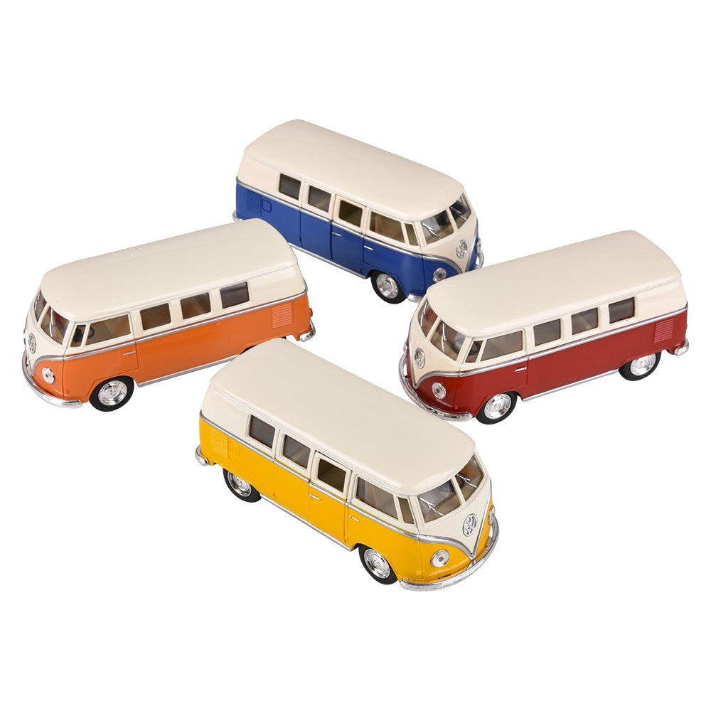 Die-Cast Pull Back 1962 VW Classic Bus (12 Piece Display)