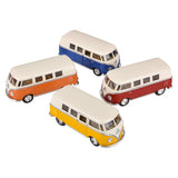 Die-Cast Pull Back 1962 VW Classic Bus (12 Piece Display)