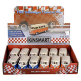 Die-Cast Pull Back 1962 VW Classic Bus (12 Piece Display)